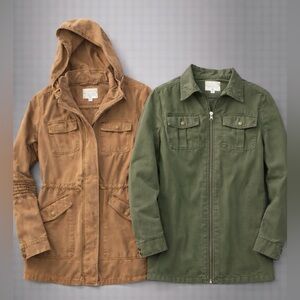a new day Women's Tan and Green Military Jackets